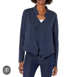 NWT William Rast Navy Open Front Jacket Sz S